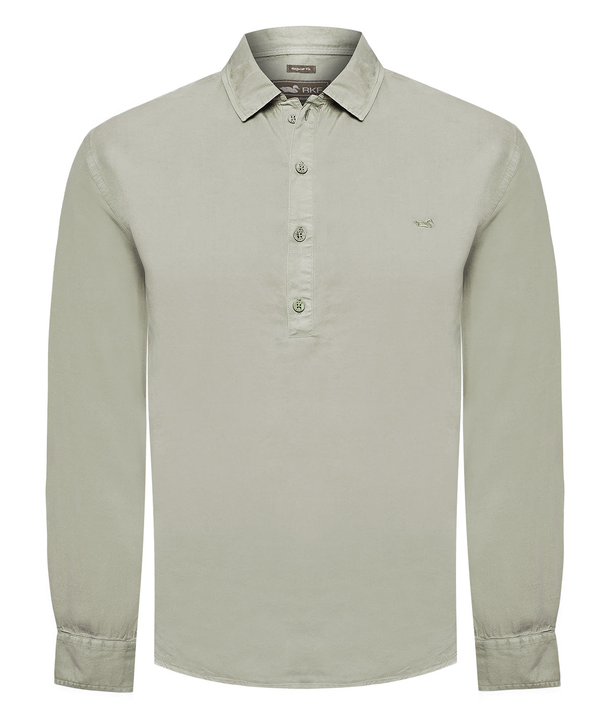 Camisa Tencel Hombre Tencelhalf Gris Rockford