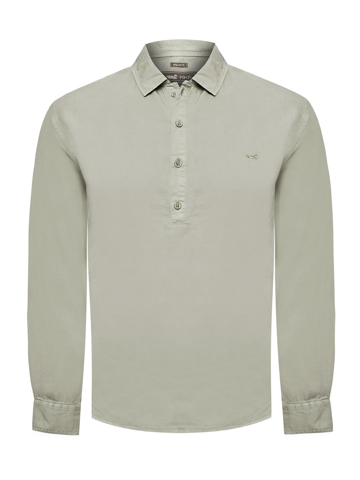 Camisa Tencel Hombre Tencelhalf Gris Rockford