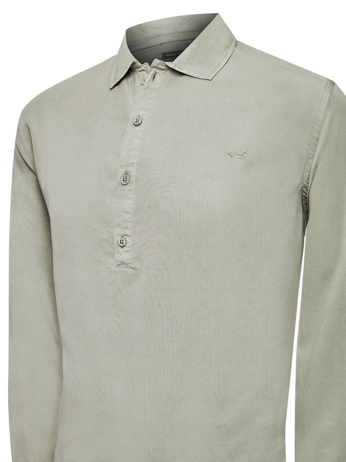 Camisa Tencel Hombre Tencelhalf Gris Rockford