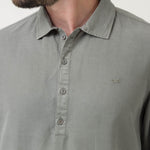 Camisa Tencel Hombre Tencelhalf Gris Rockford