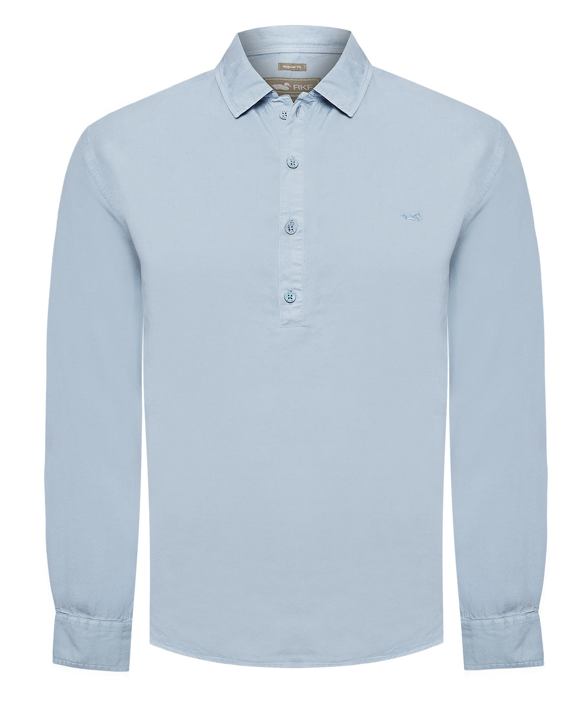 Camisa Tencel Hombre Tencelhalf Azul Rockford