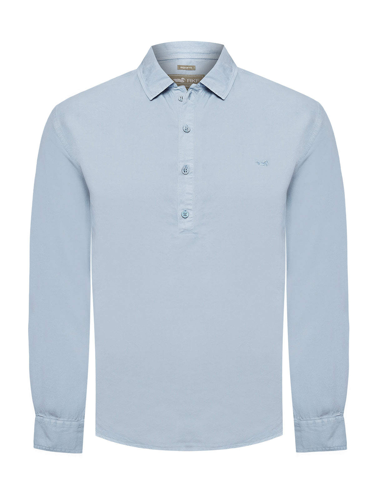 Camisa Tencel Hombre Tencelhalf Azul Rockford
