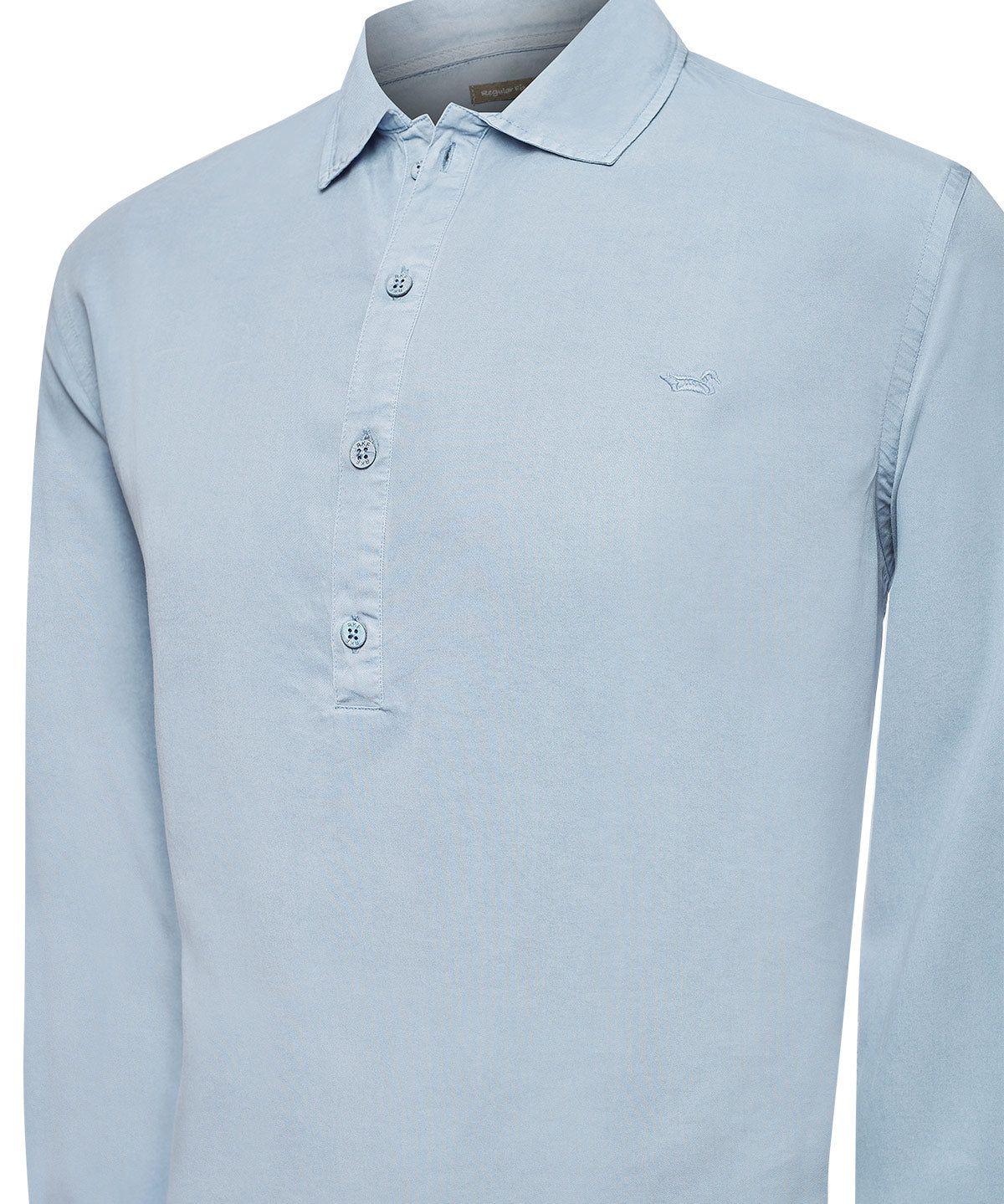 Camisa Tencel Hombre Tencelhalf Azul Rockford