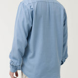 Camisa Tencel Hombre Tencelhalf Azul Rockford