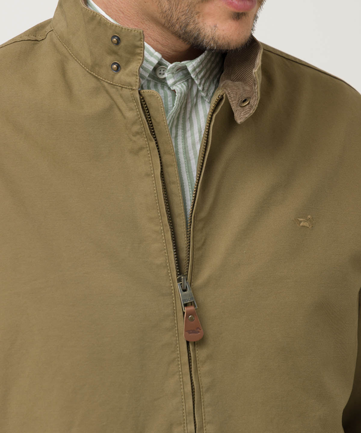 Chaqueta Algodón Orgánico Hombre Arezzo Café Rockford