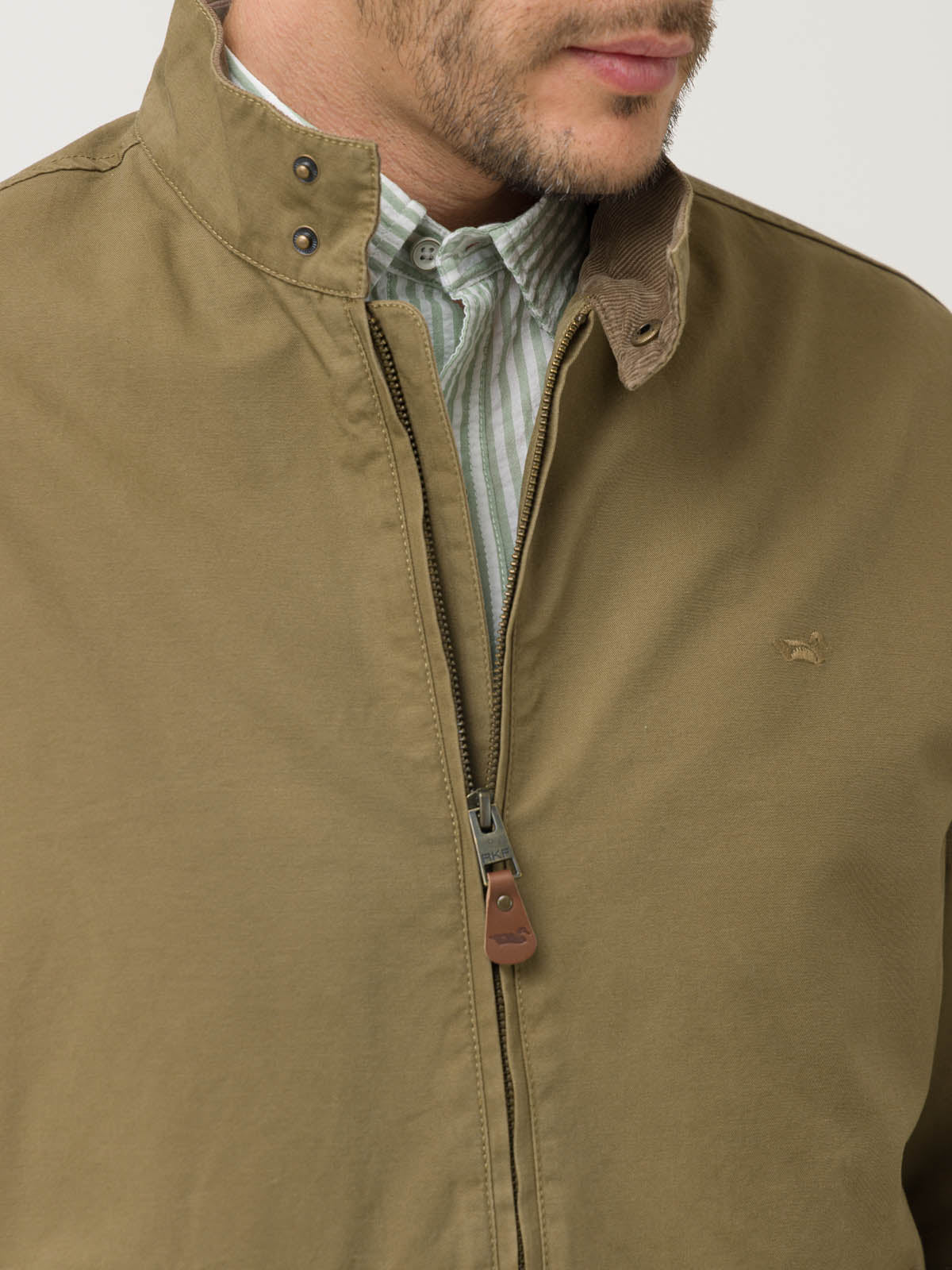 Chaqueta Algodón Orgánico Hombre Arezzo Café Rockford