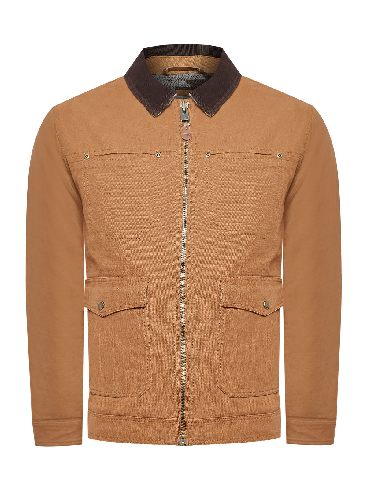 Chaqueta Algodón Orgánico Hombre Tundra Café Rockford