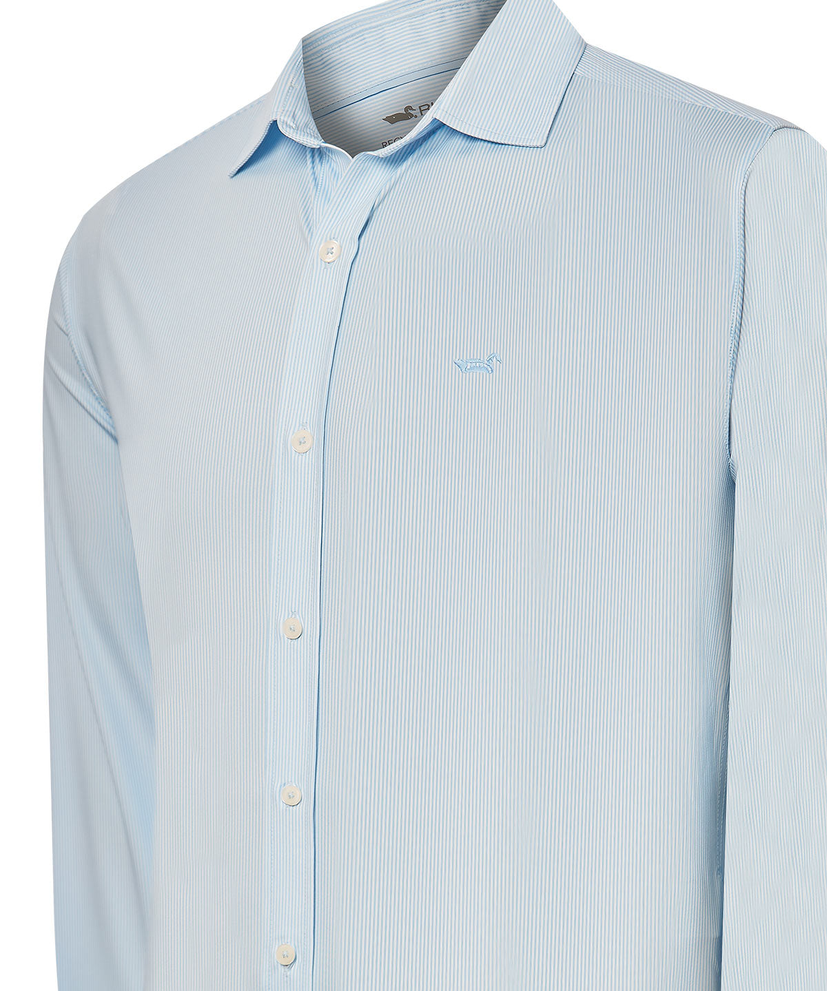 Camisa Fibras Recicladas Hombre Sports Azul Rockford