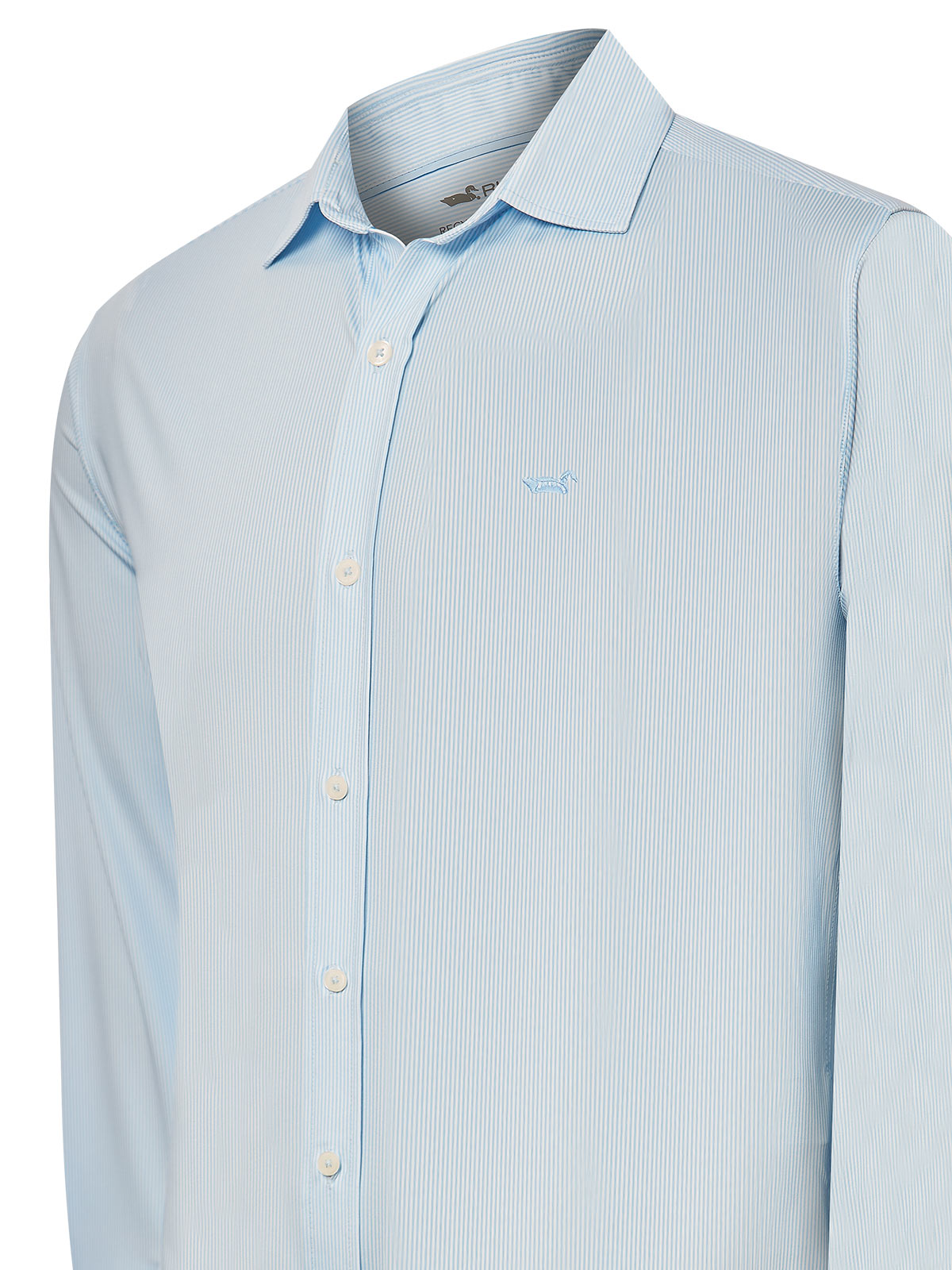 Camisa Fibras Recicladas Hombre Sports Azul Rockford
