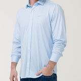 Camisa Fibras Recicladas Hombre Sports Azul Rockford