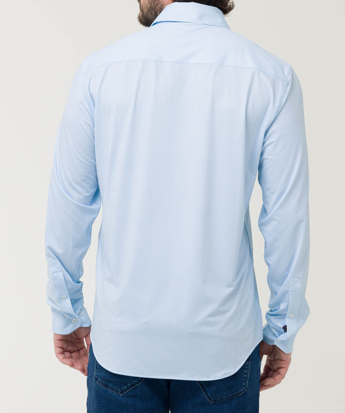 Camisa Fibras Recicladas Hombre Sports Azul Rockford