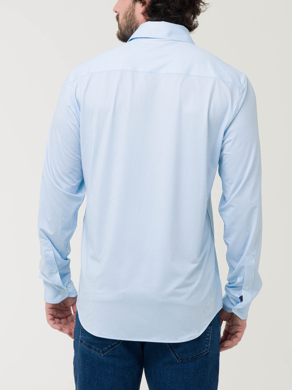 Camisa Fibras Recicladas Hombre Sports Azul Rockford