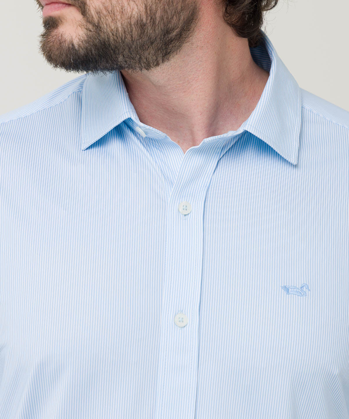 Camisa Fibras Recicladas Hombre Sports Azul Rockford