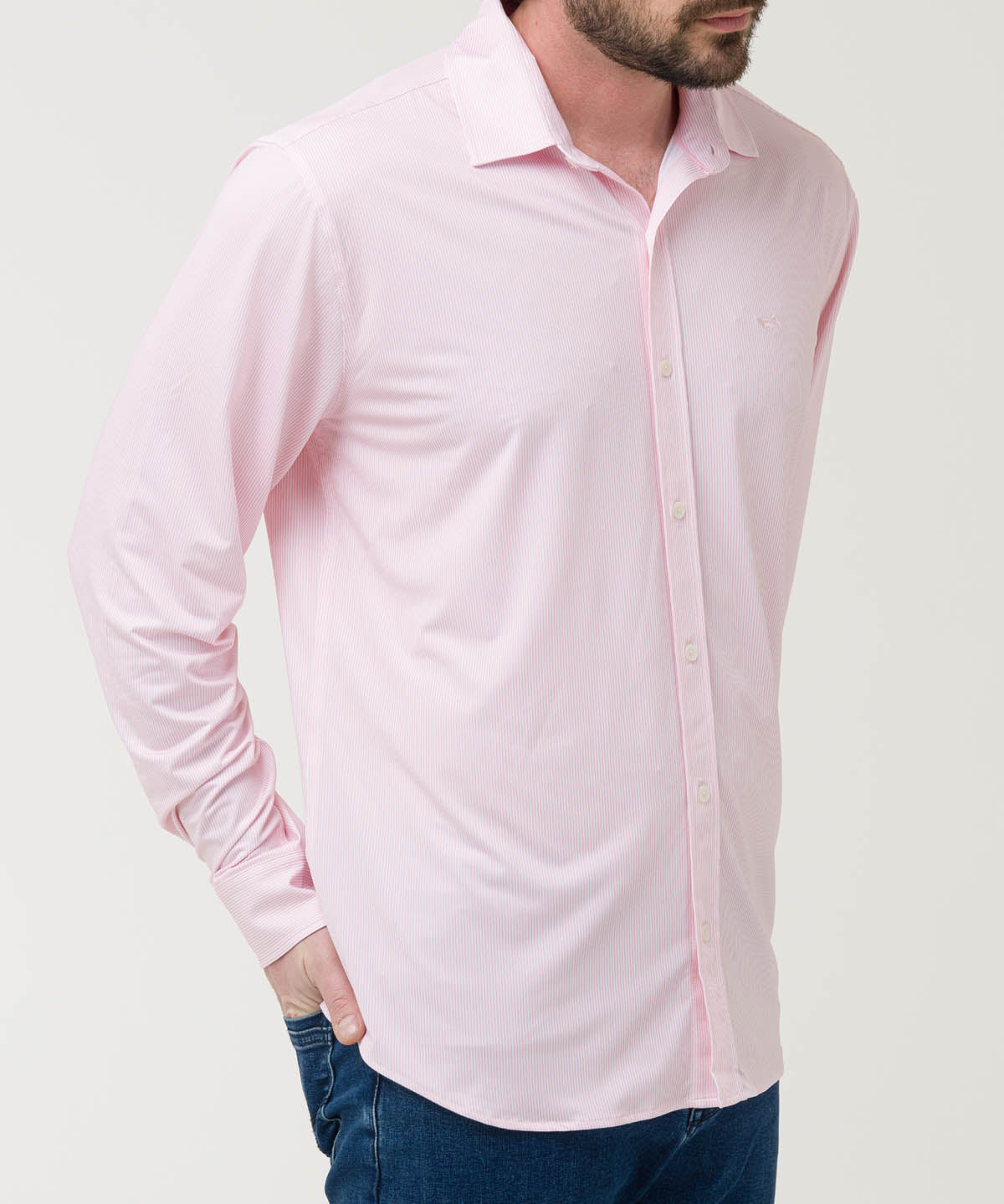 Camisa Fibras Recicladas Hombre Sports Naranjo Rockford
