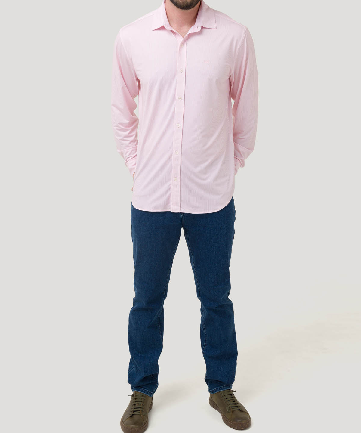 Camisa Fibras Recicladas Hombre Sports Naranjo Rockford