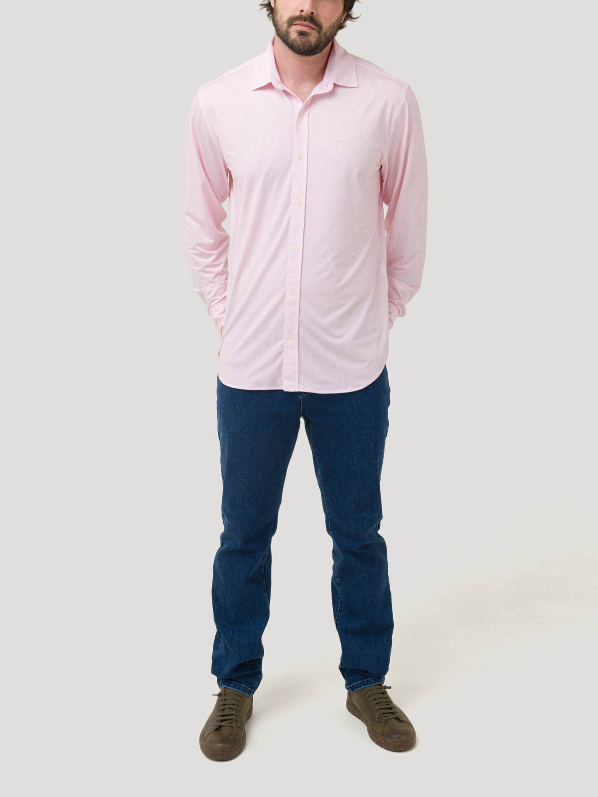 Camisa Fibras Recicladas Hombre Sports Naranjo Rockford
