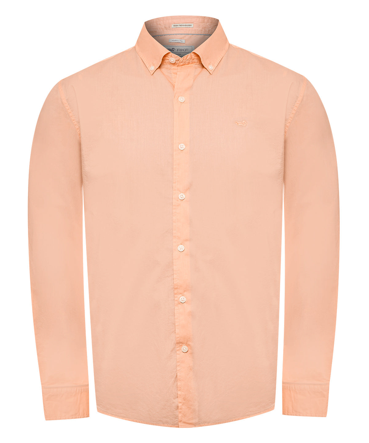 Camisa Algodón Orgánico Hombre Soft Naranjo Rockford