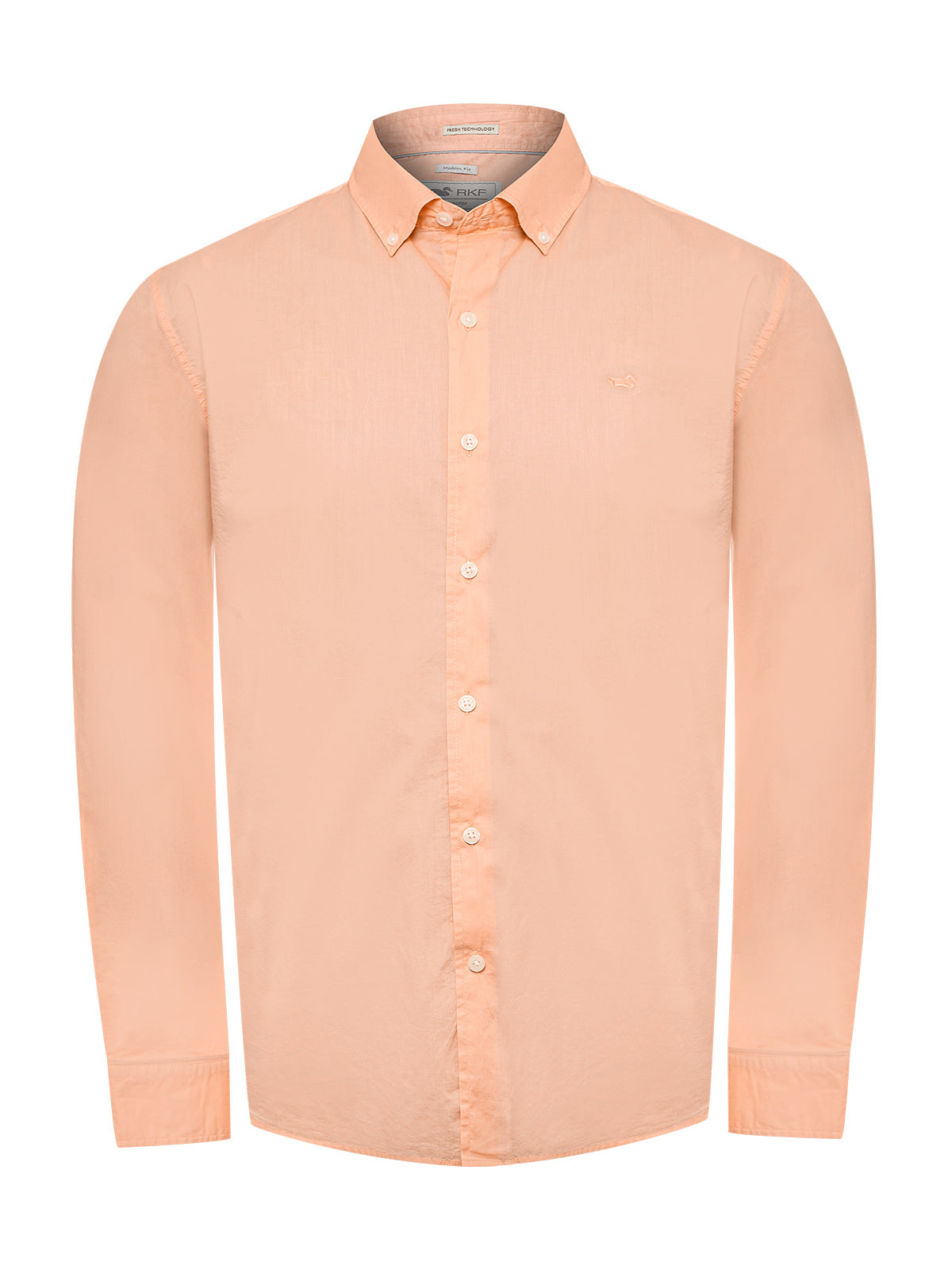 Camisa Algodón Orgánico Hombre Soft Naranjo Rockford