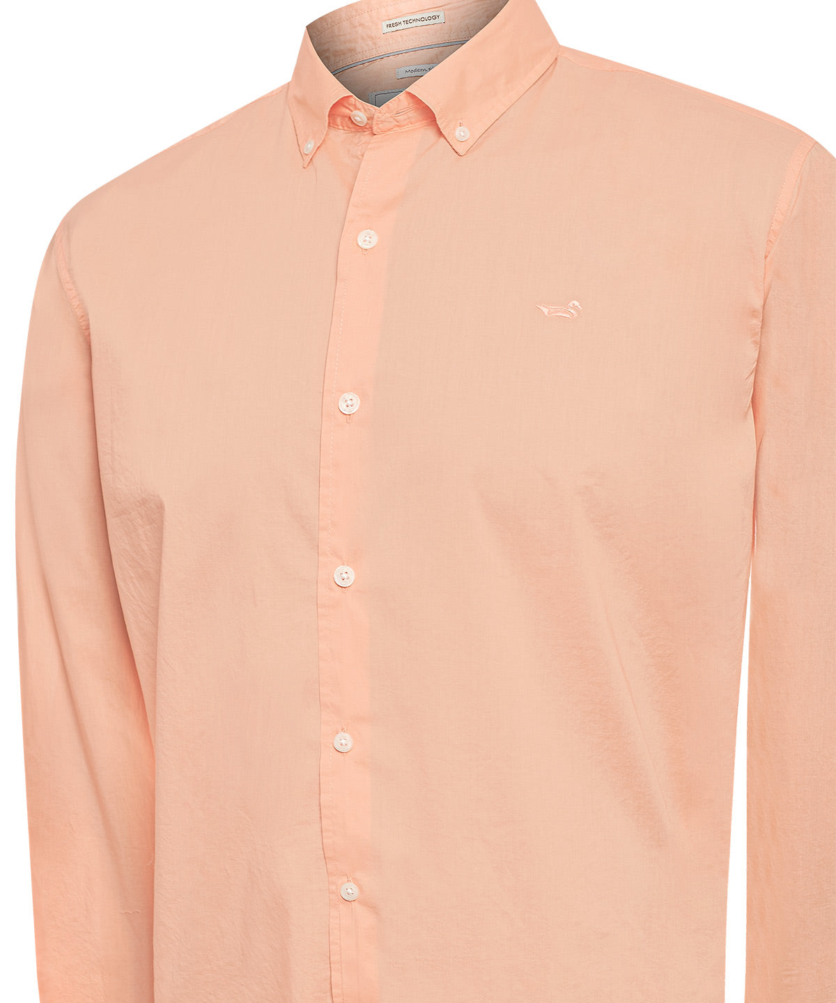 Camisa Algodón Orgánico Hombre Soft Naranjo Rockford
