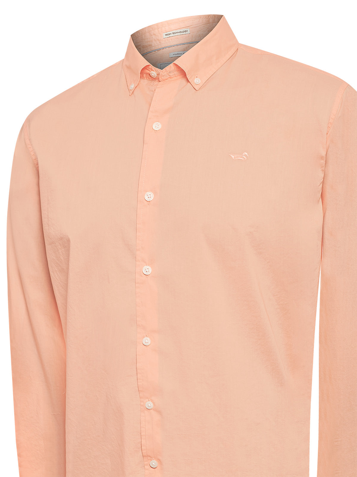Camisa Algodón Orgánico Hombre Soft Naranjo Rockford