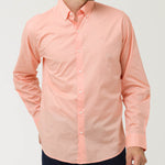 Camisa Algodón Orgánico Hombre Soft Naranjo Rockford