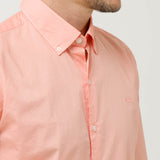 Camisa Algodón Orgánico Hombre Soft Naranjo Rockford