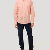 Camisa Algodón Orgánico Hombre Soft Naranjo Rockford