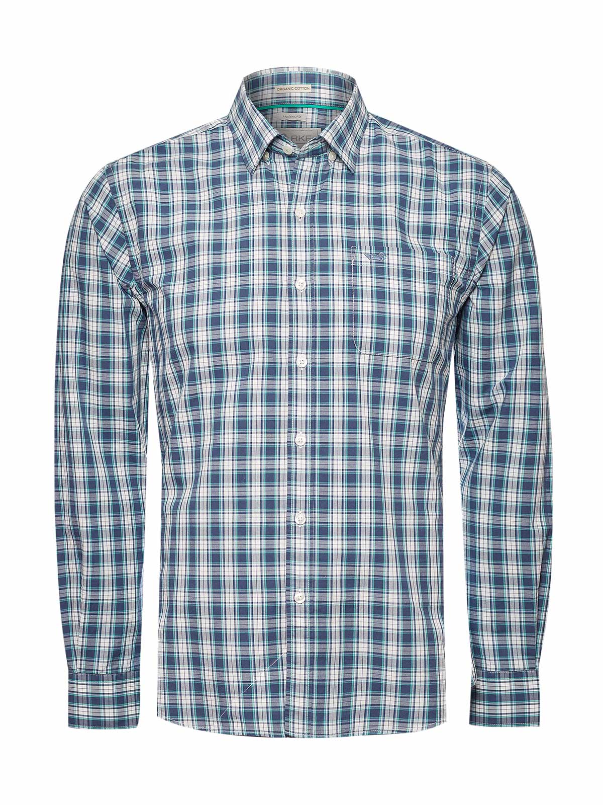 Camisa Algodón Orgánico Hombre Lighter Verde Oscuro Rockford