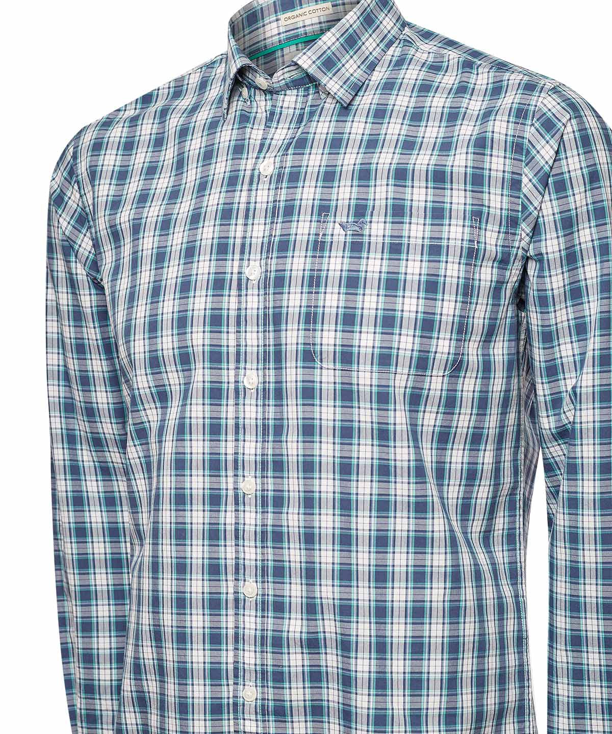 Camisa Algodón Orgánico Hombre Lighter Verde Oscuro Rockford