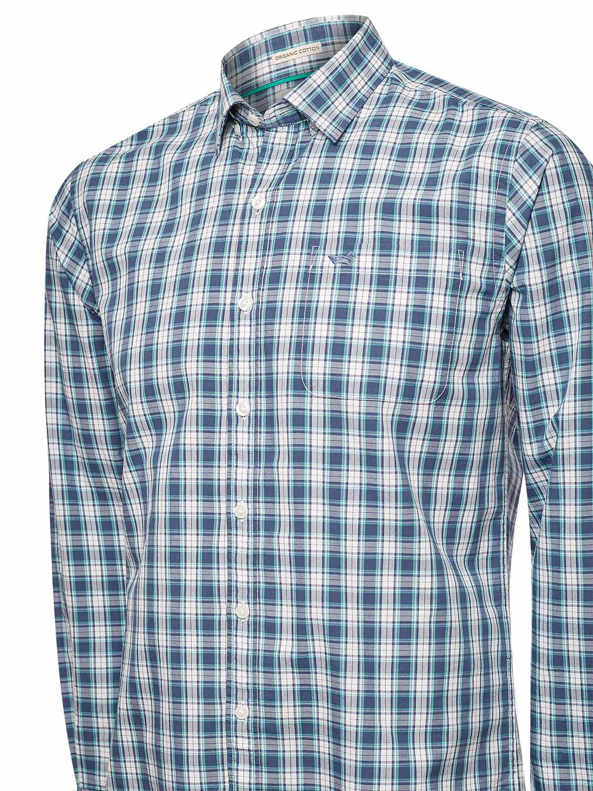 Camisa Algodón Orgánico Hombre Lighter Verde Oscuro Rockford