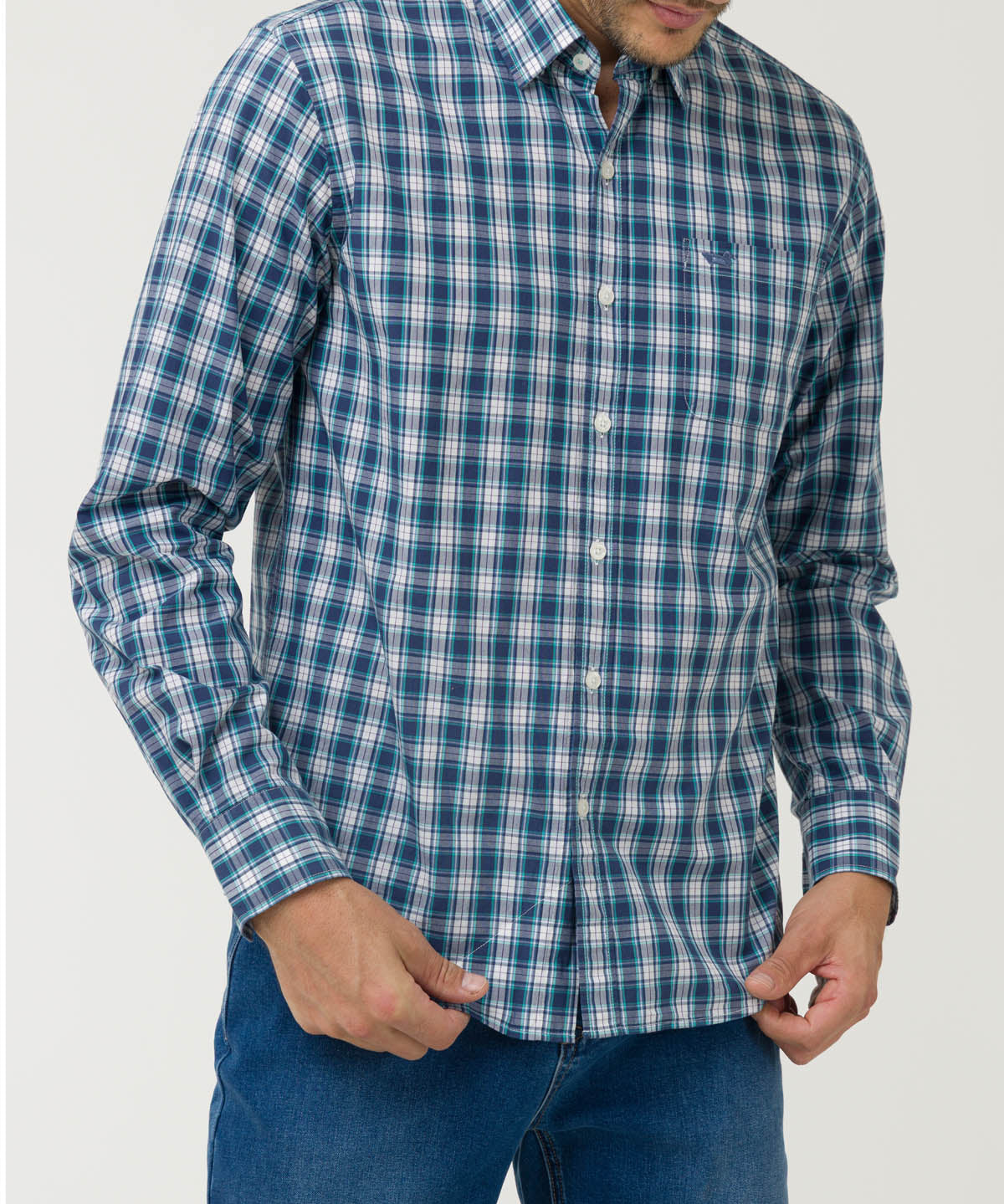 Camisa Algodón Orgánico Hombre Lighter Verde Oscuro Rockford