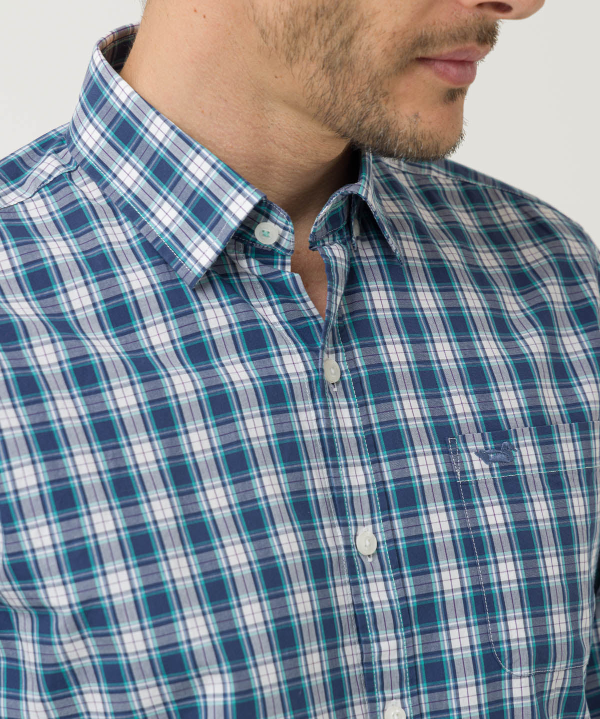 Camisa Algodón Orgánico Hombre Lighter Verde Oscuro Rockford