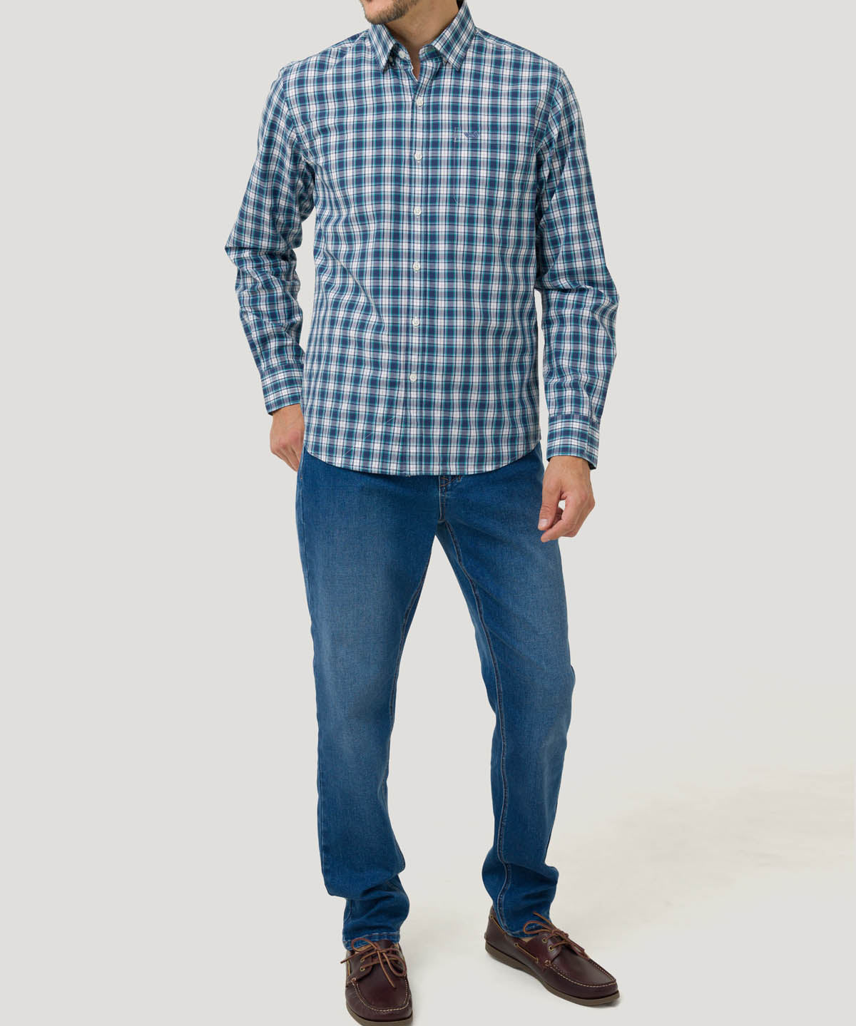 Camisa Algodón Orgánico Hombre Lighter Verde Oscuro Rockford