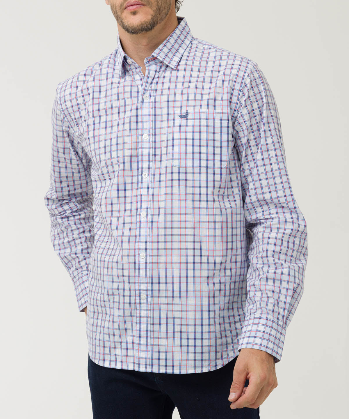 Camisa Algodón Orgánico Hombre Lighter Azul Rockford