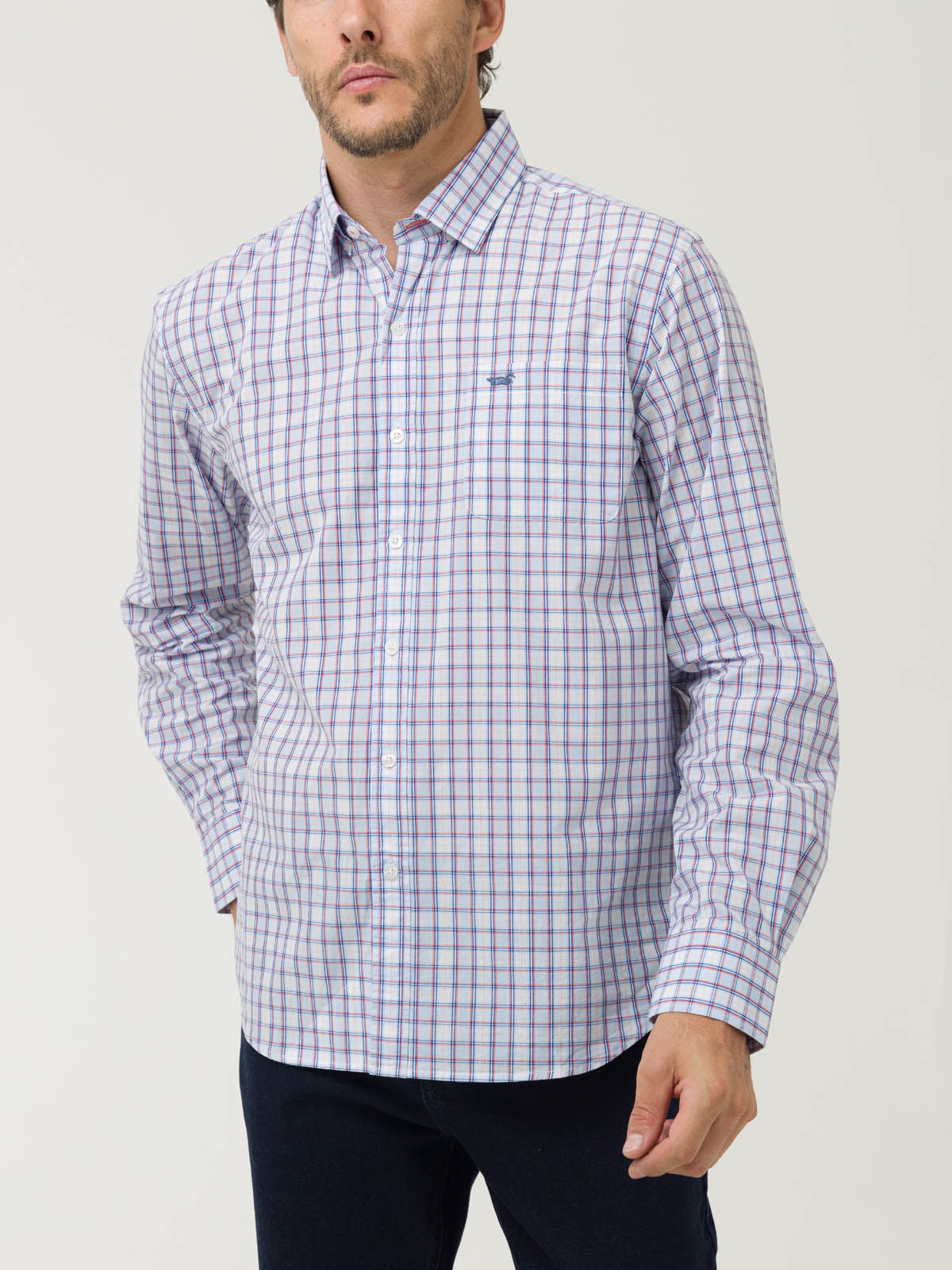 Camisa Algodón Orgánico Hombre Lighter Azul Rockford