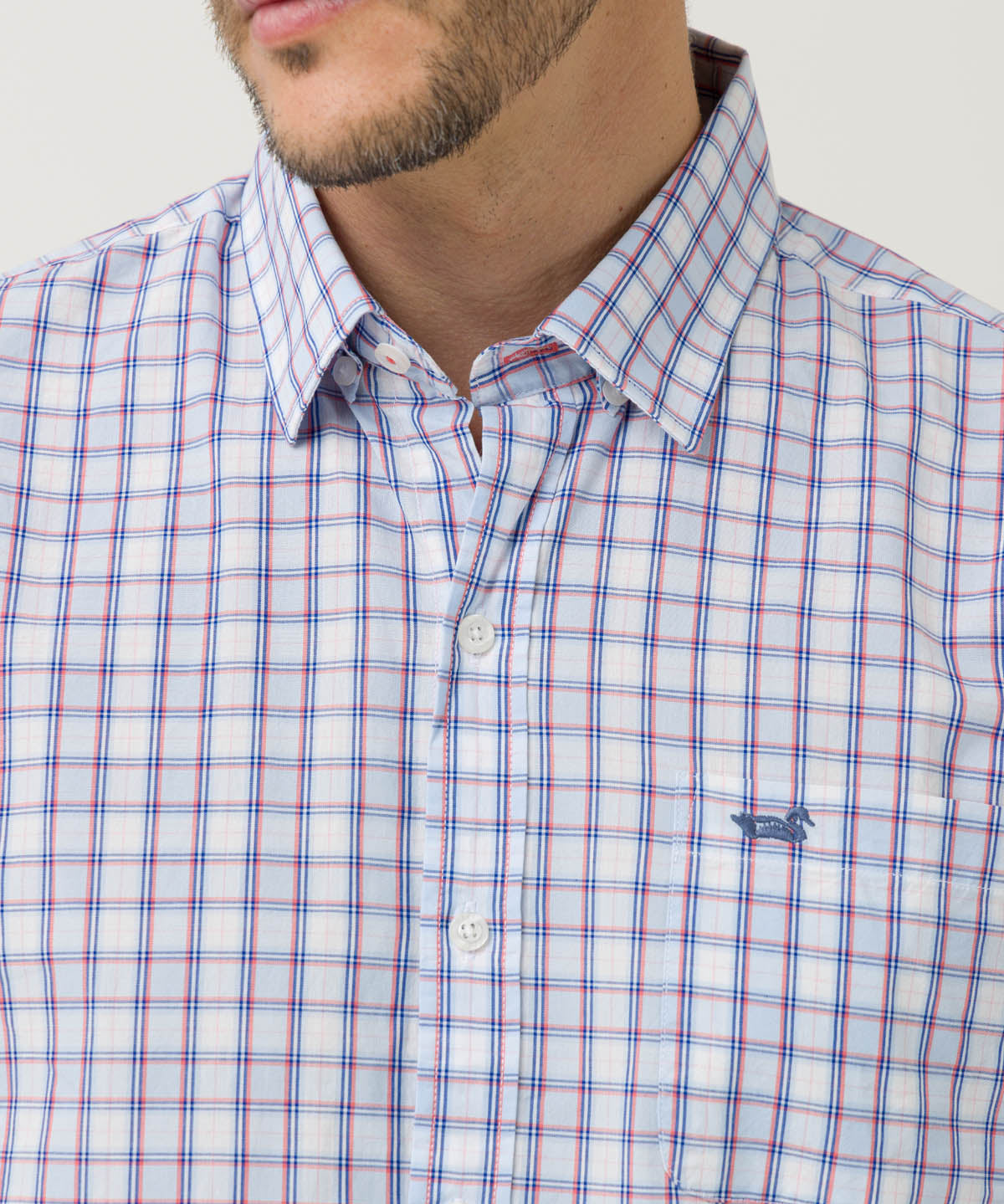 Camisa Algodón Orgánico Hombre Lighter Azul Rockford