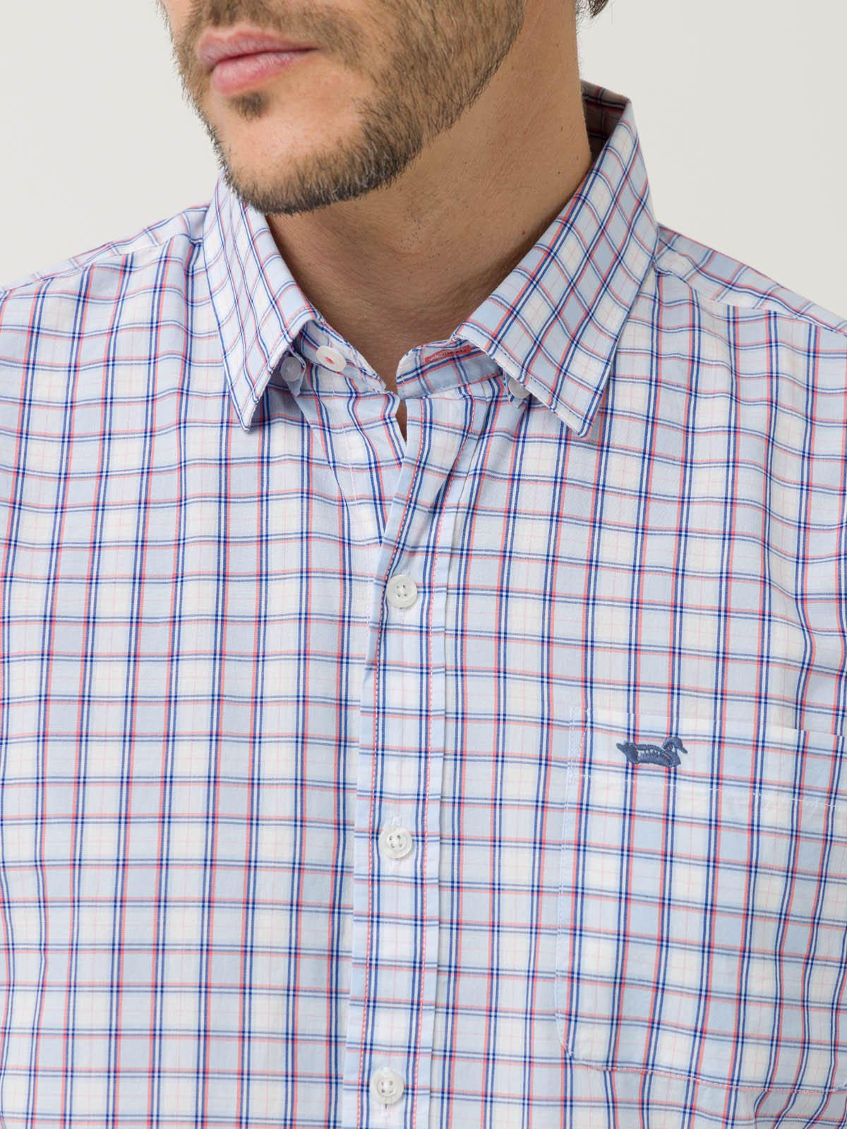 Camisa Algodón Orgánico Hombre Lighter Azul Rockford