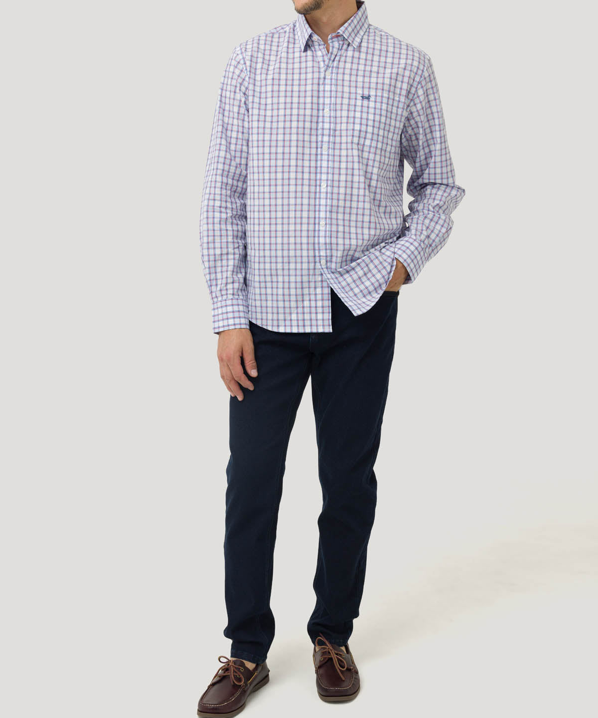 Camisa Algodón Orgánico Hombre Lighter Azul Rockford