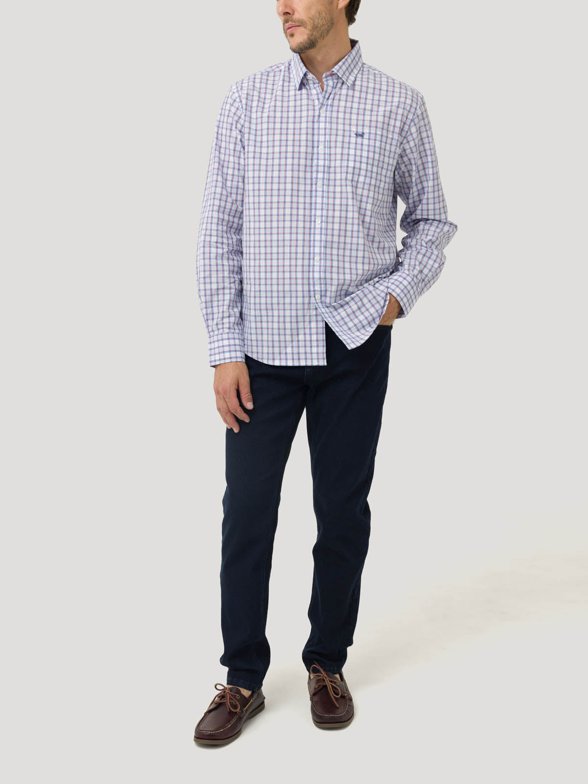 Camisa Algodón Orgánico Hombre Lighter Azul Rockford