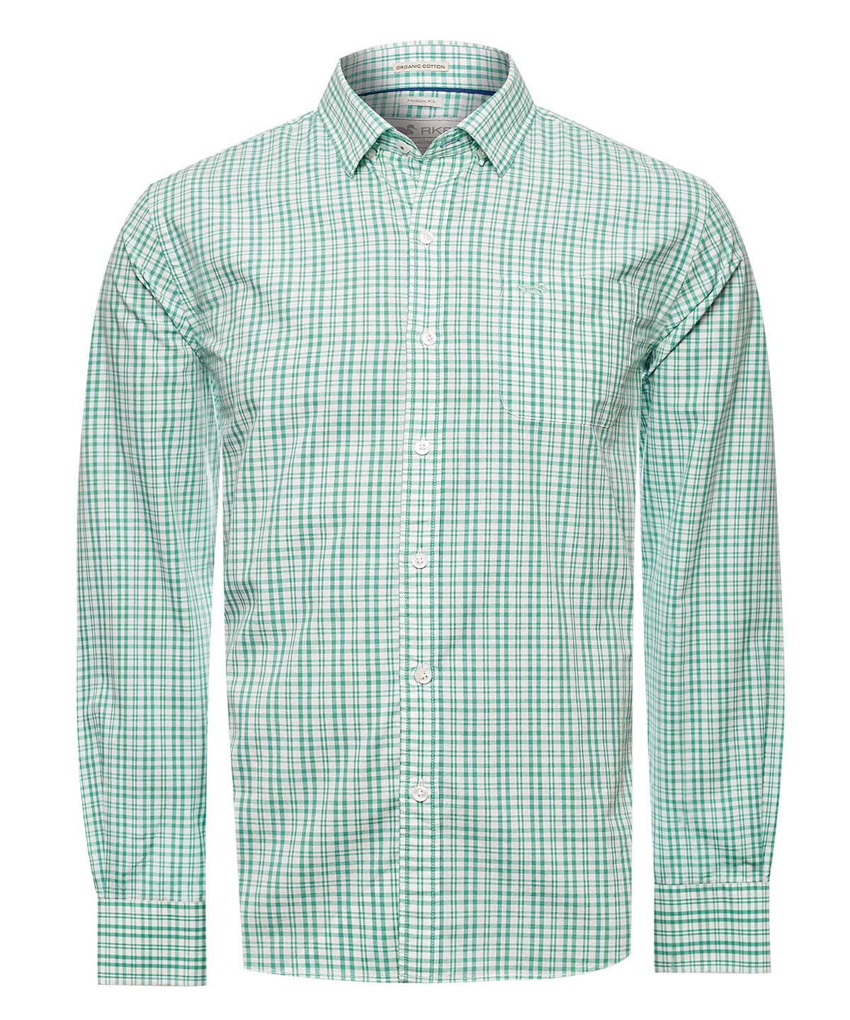 Camisa Algodón Orgánico Hombre Lighter Verde Rockford