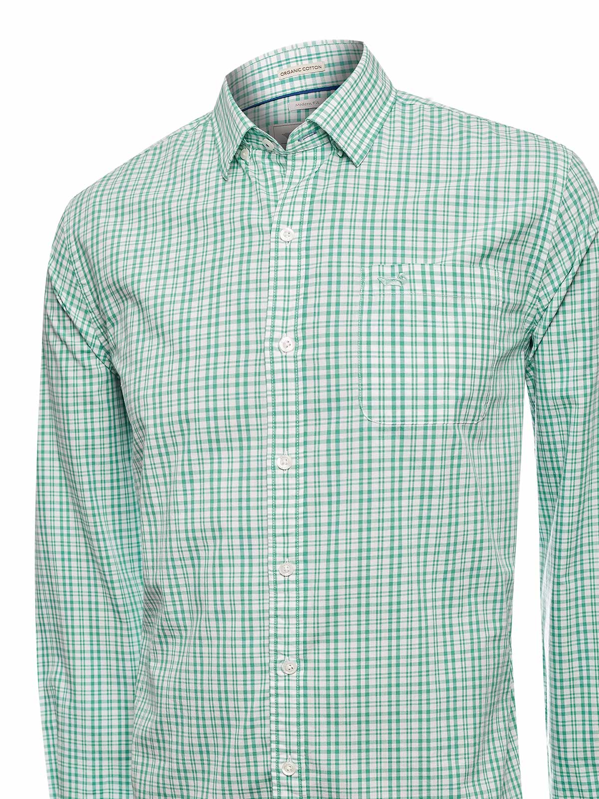 Camisa Algodón Orgánico Hombre Lighter Verde Rockford