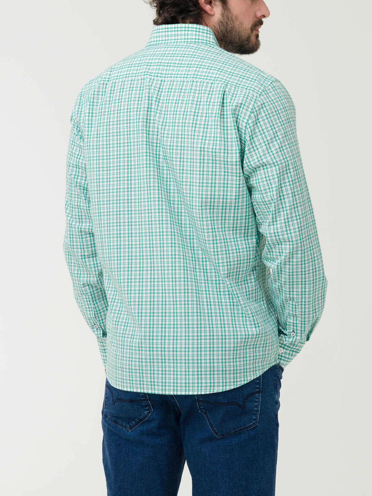 Camisa Algodón Orgánico Hombre Lighter Verde Rockford