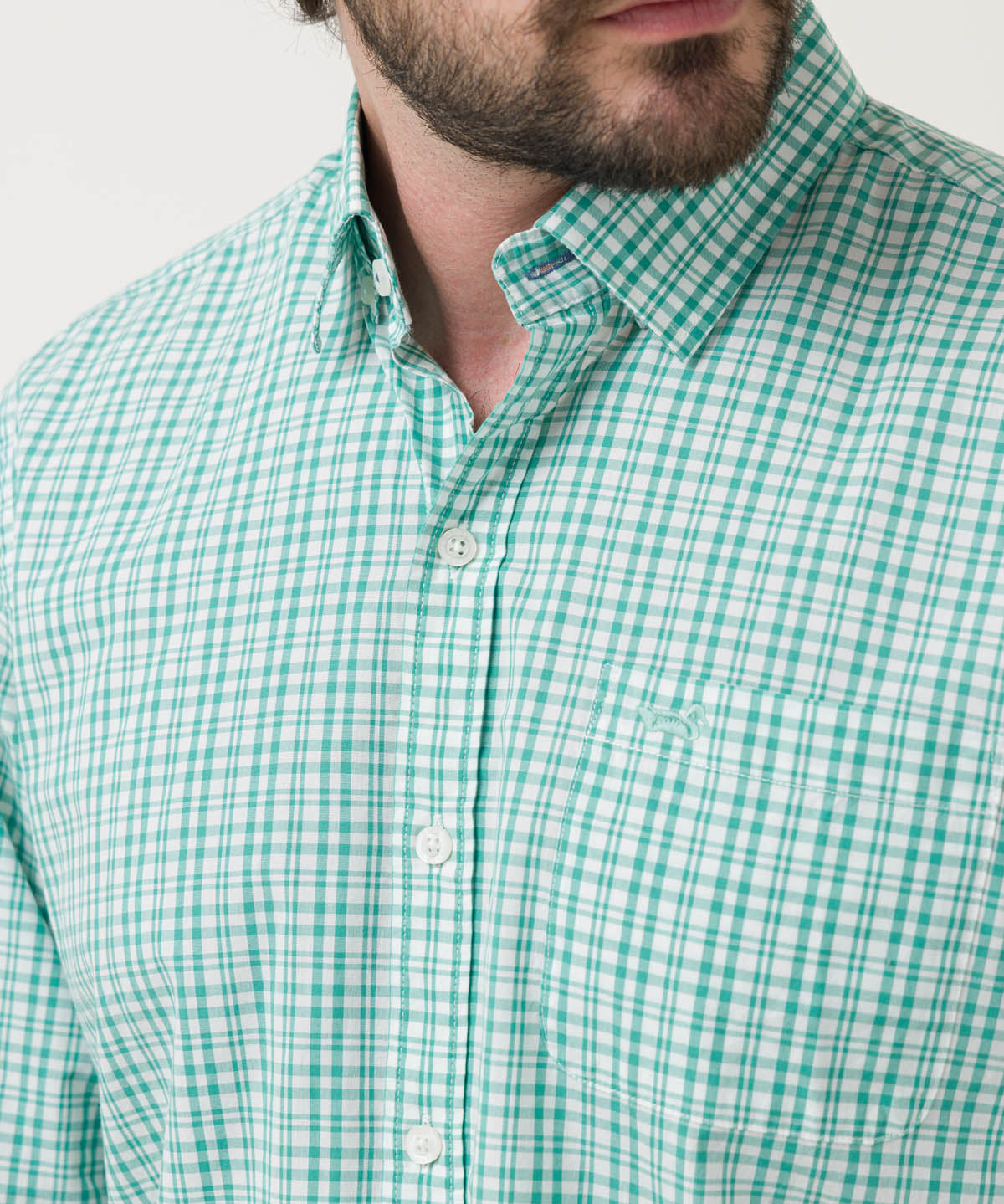 Camisa Algodón Orgánico Hombre Lighter Verde Rockford