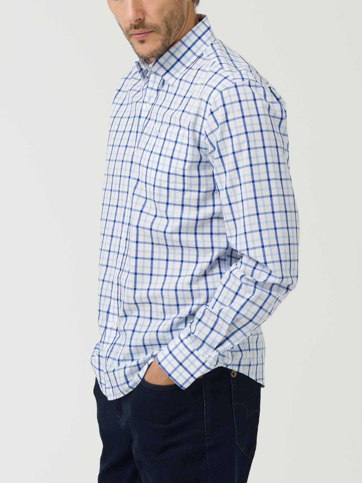 Camisa Algodón Orgánico Hombre Lighter Multicolor Rockford