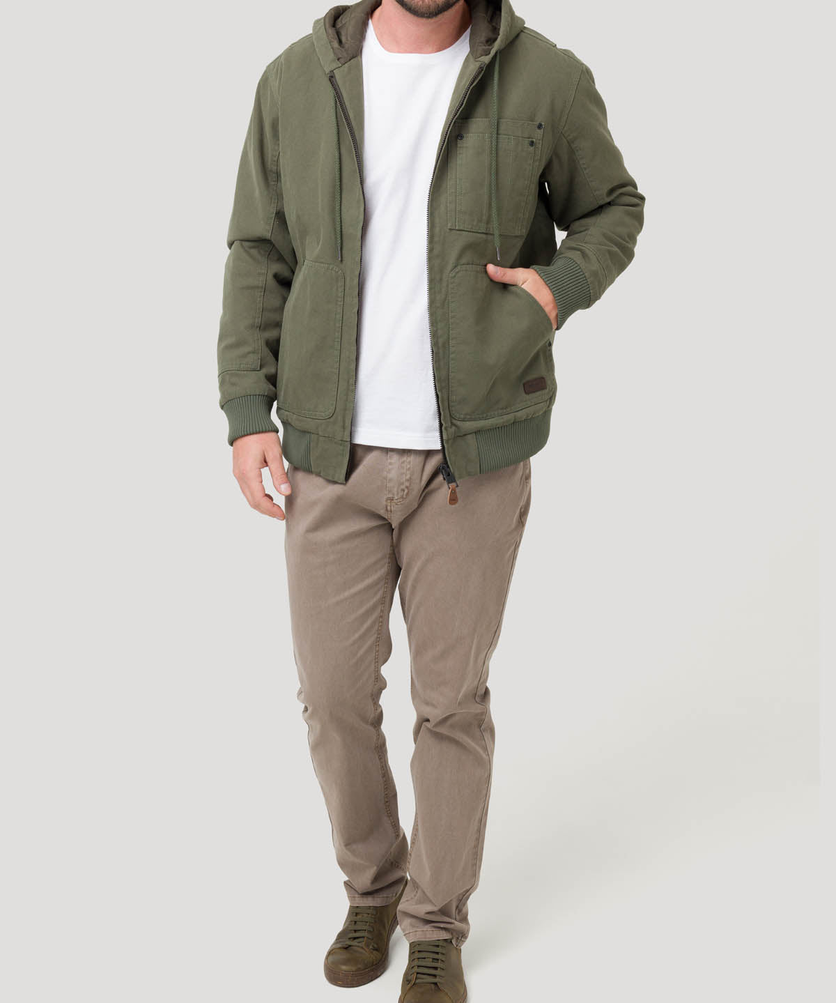 Chaqueta Algodón Hombre Porto Verde Rockford