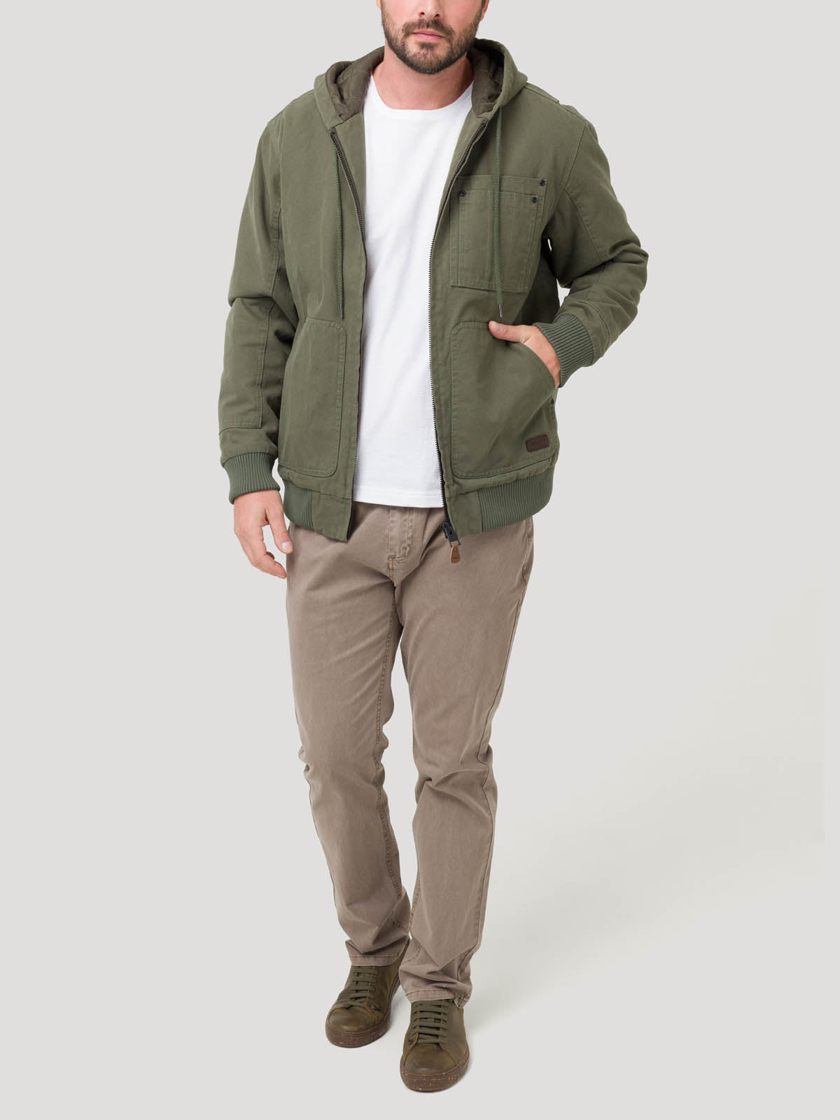 Chaqueta Algodón Hombre Porto Verde Rockford