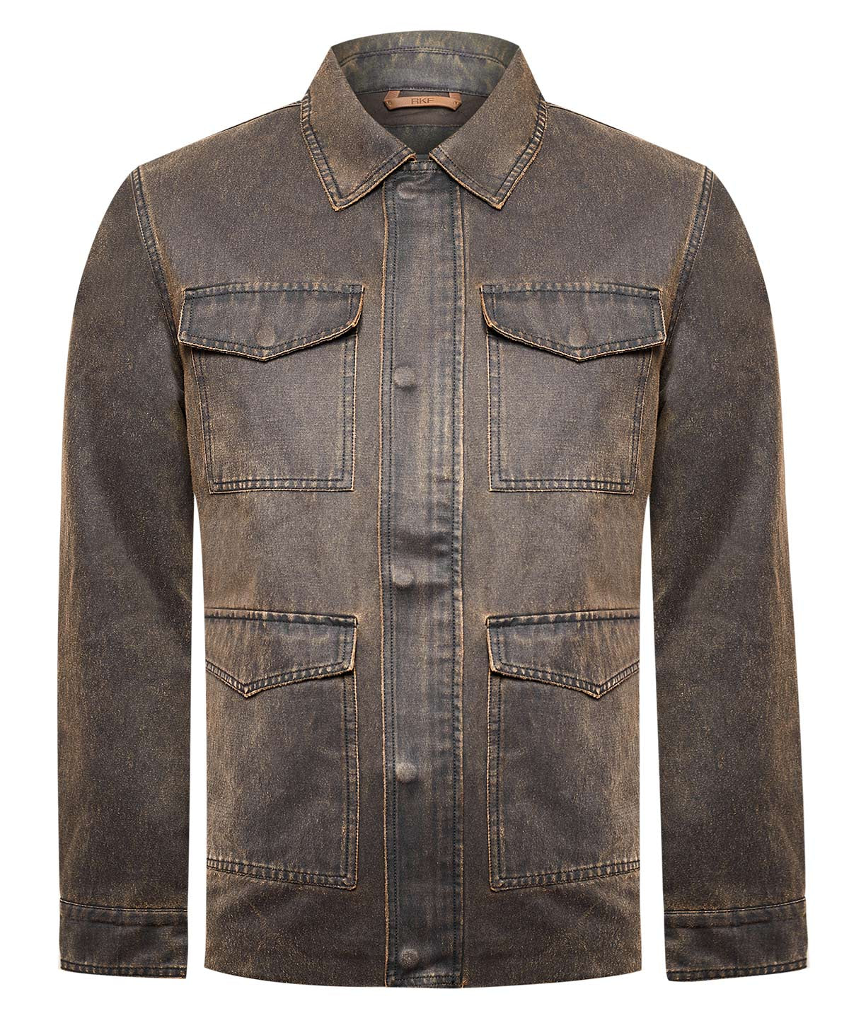 Chaqueta Algodón Hombre Torino Café Rockford