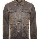 Chaqueta Algodón Hombre Torino Café Rockford