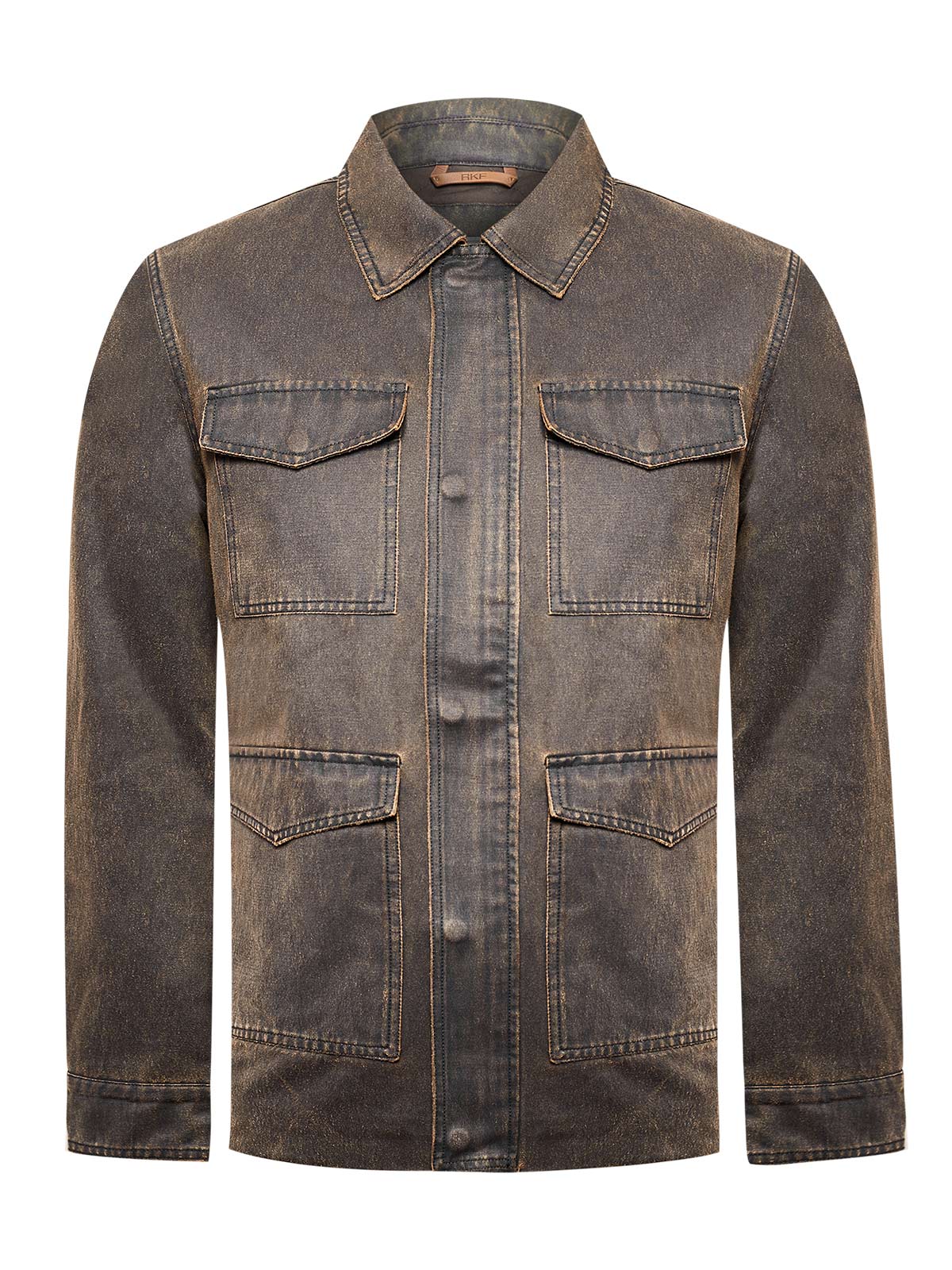 Chaqueta Algodón Hombre Torino Café Rockford