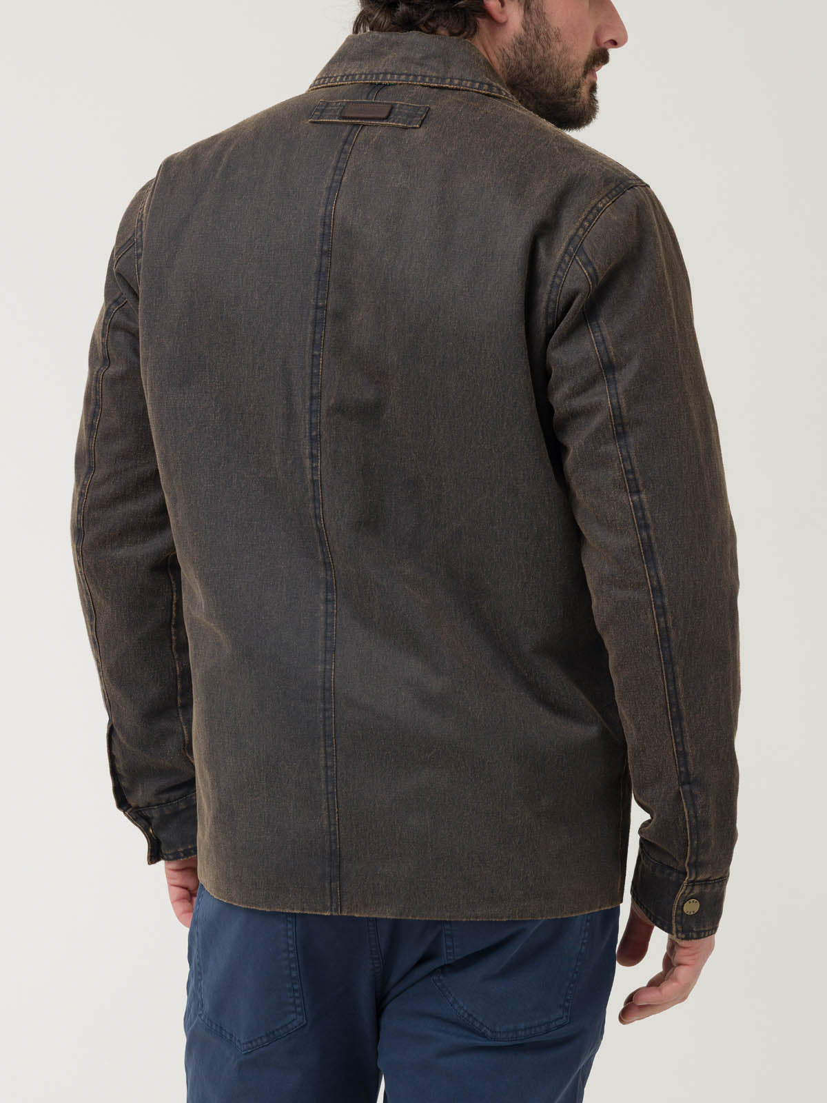 Chaqueta Algodón Hombre Torino Café Rockford